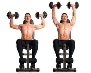 bedste styrketræningsøvelser - Dumbell Press