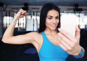 Fitness manerer - søster selfie