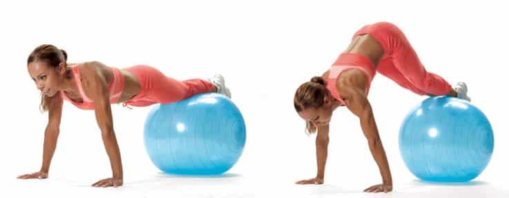 Hjemmetræningsprogram-hofteløft på bold
