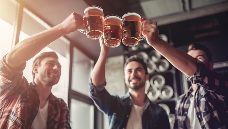 træning og alkohol -vaner