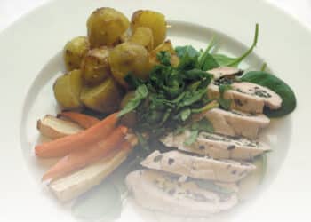 hvidvinsdampede kalkunrulle