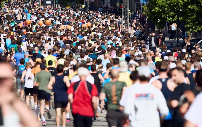 copenhagen marathon -mange