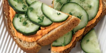 Hummus med Rød Peber