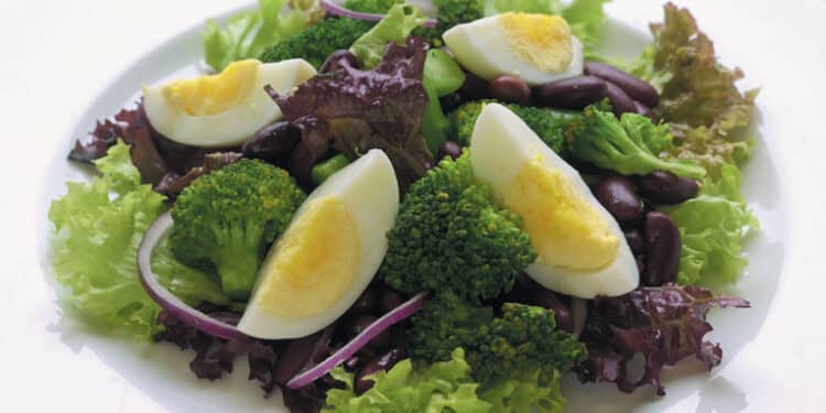 Salat med æg