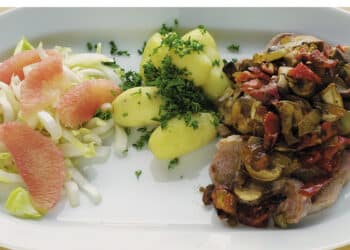 Svinemørbrad med svampe