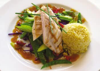 kyllingebryst med sesam appelsinsauce